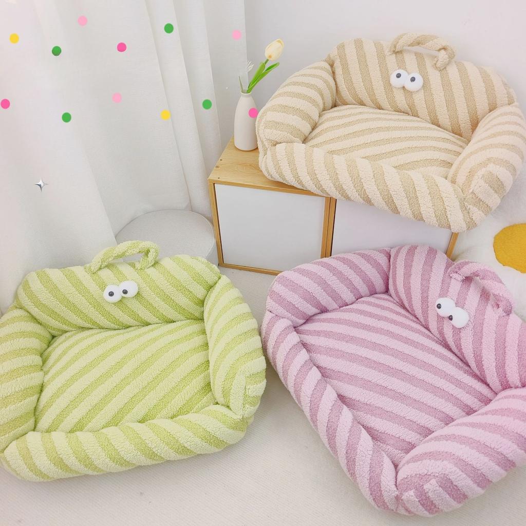 Candy Big-eyed Pet Nest Autumn and Winter Warm Dog Nest Cat Nest Pet Sofa Small Dog Teddy Pomeranian Warm Nest