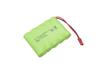 2PCS 6.0V 2800mAh AA Plug JST-2P Plug and USB Charging Cable Compatible with New Huina 540 Dump, 520 RC Bulldozer, 510 Excavator, and 540