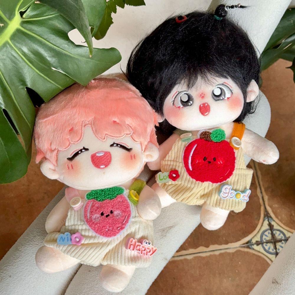 Strap Pants 20cm Cotton Doll Clothes Orange Doll Dress Up Set Doll Clothes Outfit  20cm Cotton Doll