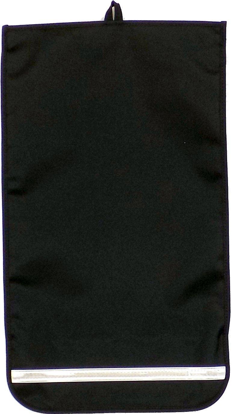 

school Made in Japan School Bag Cover with Reflective Tape Fabric x Black (For wide-size bags) (Black Trim)