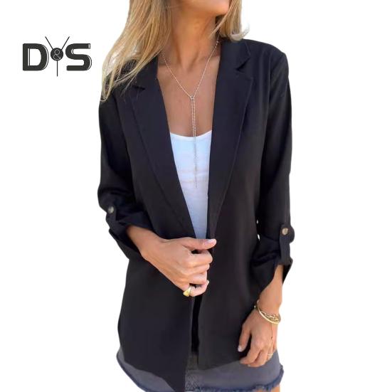 

Женское зимнее пальто с отложным воротником и карманами, однотонный кардиган с открытой строчкой, свободный крой, верхняя одежда, термобелье с длинными рукавами, зимняя куртка для поездок на работу и свиданий XXXL чёрный