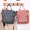 Cotton Tote Bag for Women, Japanese Style Canvas Shoulder Handbag, Large Capacity Daily Commute Bag, Soft Canvas Crossbody Purse CLE