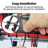 100PCS/SET Screw Hole Nylon Cable Ties Multipurpose Heavy Duty Self-locking Cord Ties Organizer Adjustable DIY Fastening Loop