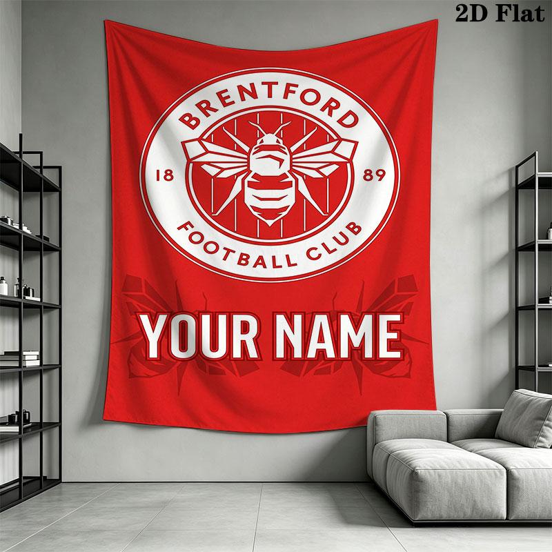 Custom Brentford Wall Hanging Printed Fabric Blanket Decorative Tapestries for Bedroom Living Room Home Decor