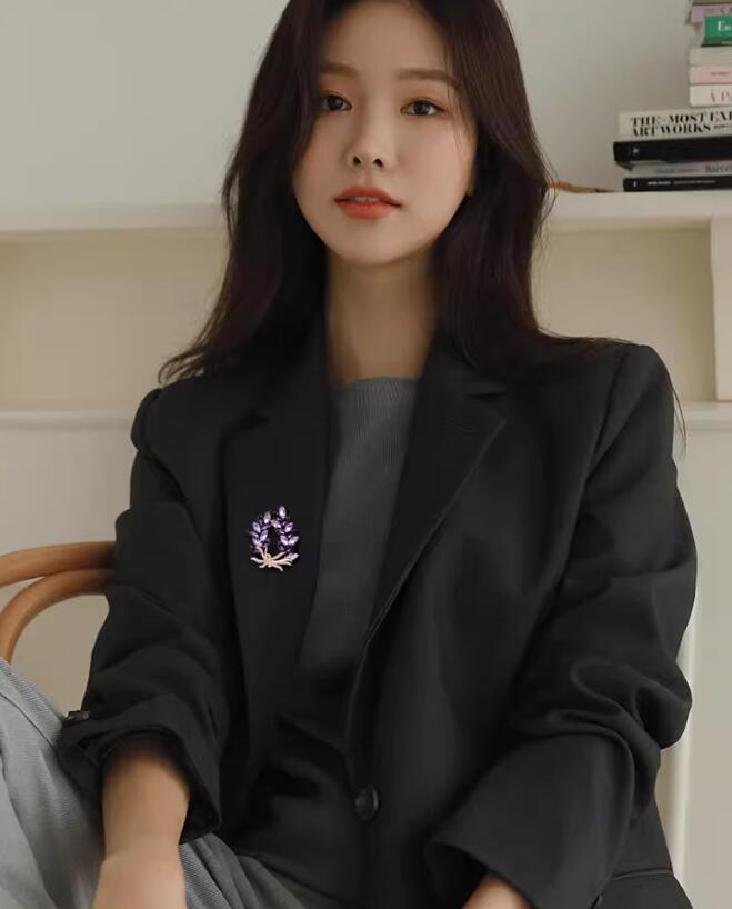 Fioletowa Spersonalizowana Broszka