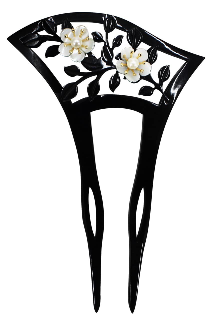 

Японский Интернет-магазин палочка для волос тип 2 сделано из кимоно заколка для волос N3150 Черный x белый цветок [Кимоно Кюдзен] Заколка для волос, заколка для волос, заколка для волос, страз, черный,