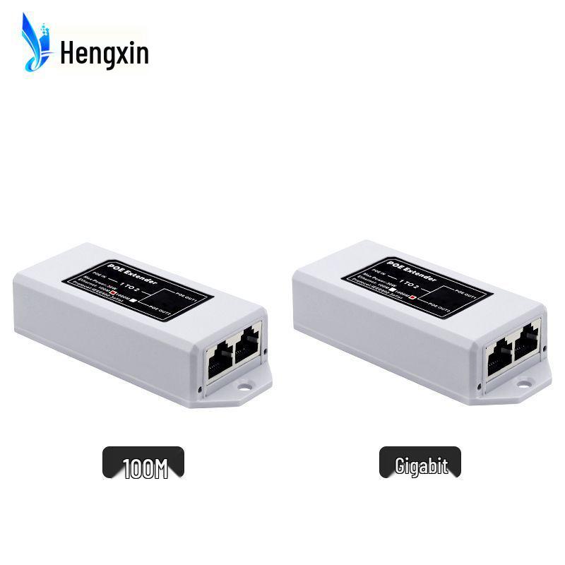 Standard PoE Network Signal Extender: One In, Two Out Repeater (PoeExtender)