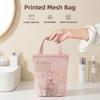 Portable Mesh Storage Bag Large Capacity Toiletry Wash Bag Cosmetic Bag Shower Organizer Swimming