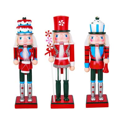 Christmas Nutcracker Figurine 25cmtall for Tabletop Thanksgiving Halloween
