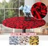 Round Table Cloth Protector Polyester Tablecloth Catering Fitted Table Cover With Elastic Edged 60-120cm Anti-Skid