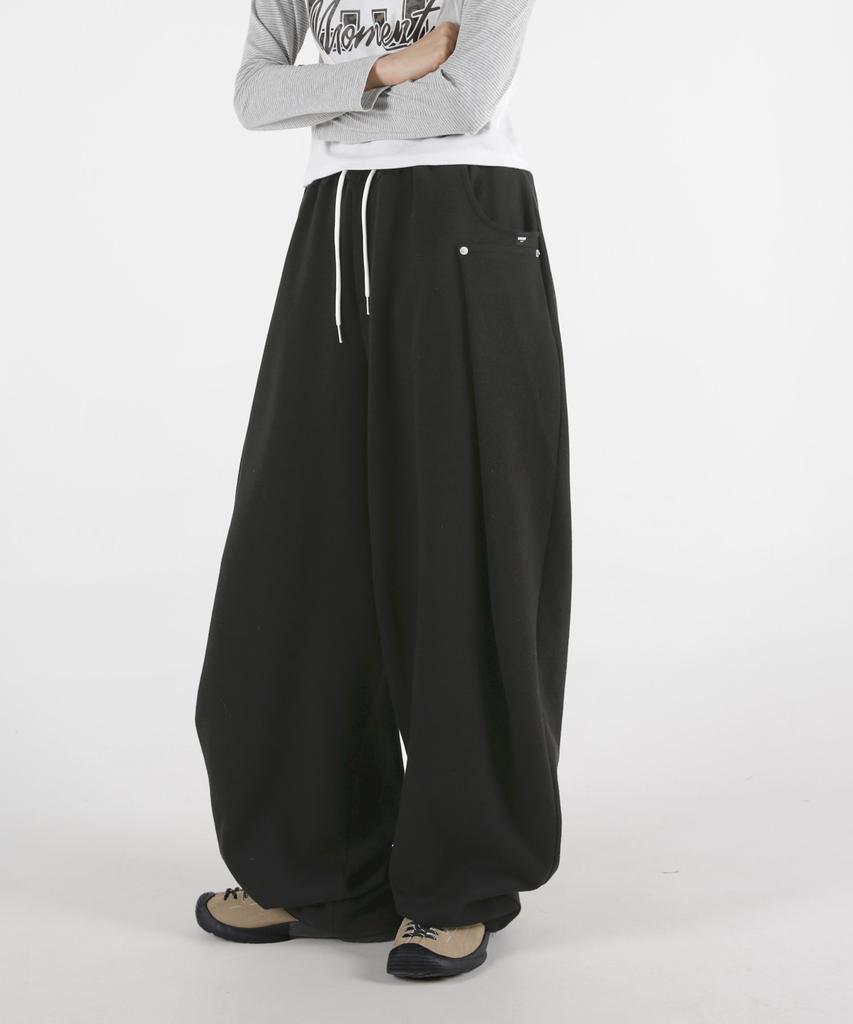 UMM Women'S Side Rivet Balloon String Pants 3 Colors