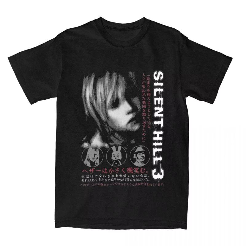 

Silent Hill 3 Мужская Женская Футболка Игра Ужасов Забавная Футболка Короткий Рукав Круглый Вырез Хлопок Винтаж Повседневная Большого Размера Футболка M