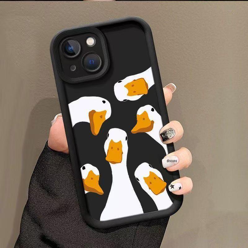 

White Duck Bamboo Ladder Phone Case for Apple 17 Pro Max/16 XS - Cute, Stylish, and Durable 15 Pro
