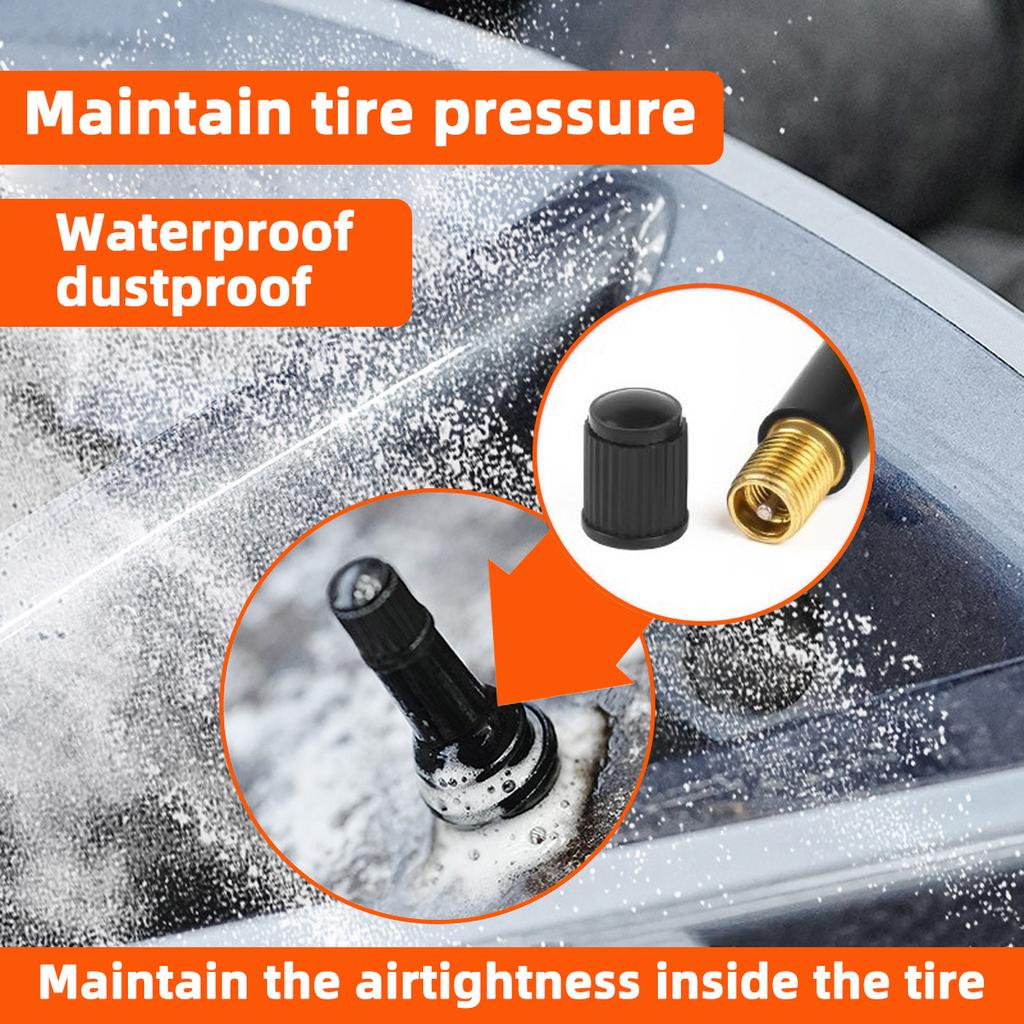 YONGRUN 4/10/50/100PCS Valve Stem TR413/TR414 Automotive Vacuum Tire Rubber Valve Stem With Dust Cover Snap On Valve Car Parts