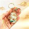 Enamel Luxury Keychain High-End Metal Pendant Bag Charm Blessing Charm