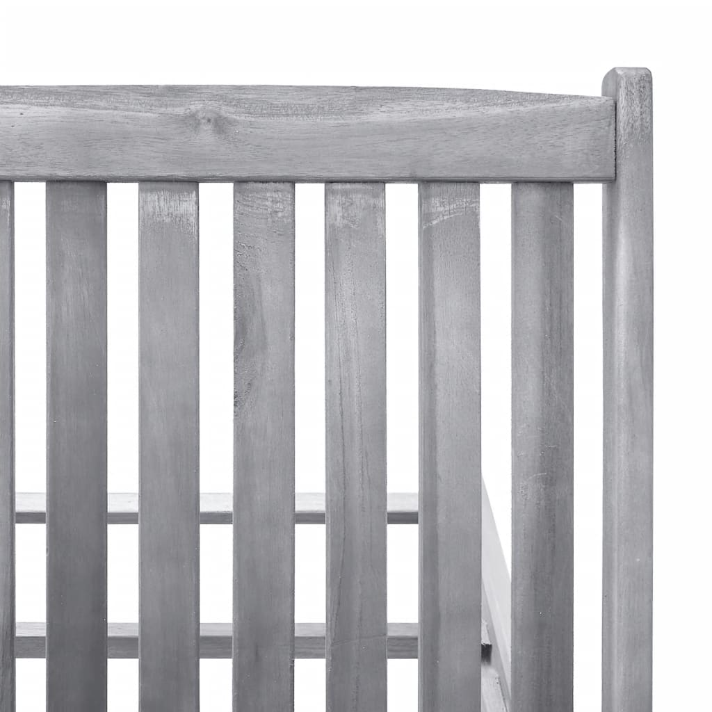 Double Sun Lounger Solid Acacia Wood