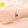 Original Copper Charms Luxury Black Cat Pendant Bow Tie Beads Fit Bracelet Diy Women Making Delicate Gift