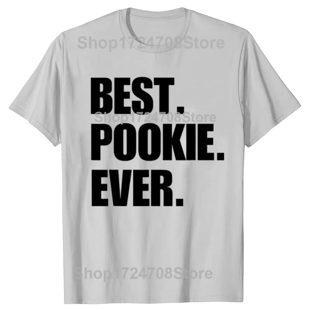 Funny Best Pookie Ever Graphic T-shirts Men Women's Fashion Casual Tshirt 100% Cotton Loose Oversized Valentine's Day T Shirt