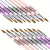 1/3pcs Acrylic Crystal Nail Brush Professional Nail Beauty Design Non-Slip 3D Nail Art Brush Manicure Tool For Uv Gel Builder Dr