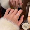 Irregular colored bow butterfly open ring fashion exquisite ring temperament versatile jewelry