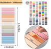 18 balíčků/sada Průhledné samolepicí bločky Samolepící anotace do záložek Čtená kniha Clear Tab Kawaii Roztomilé psací potřeby