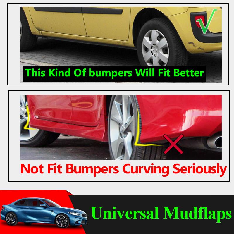 Universal Car Mud Flaps Fender Auto Van SUV Trucks Mudflaps Splash Guards Flap Mudguards Car