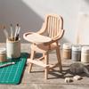 Dollhouse High Chair Wood Highchair Unfinished Miniature for Hobbyists,