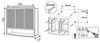 Mobile da bagno con specchio lymo 58x49x14,7 bianco