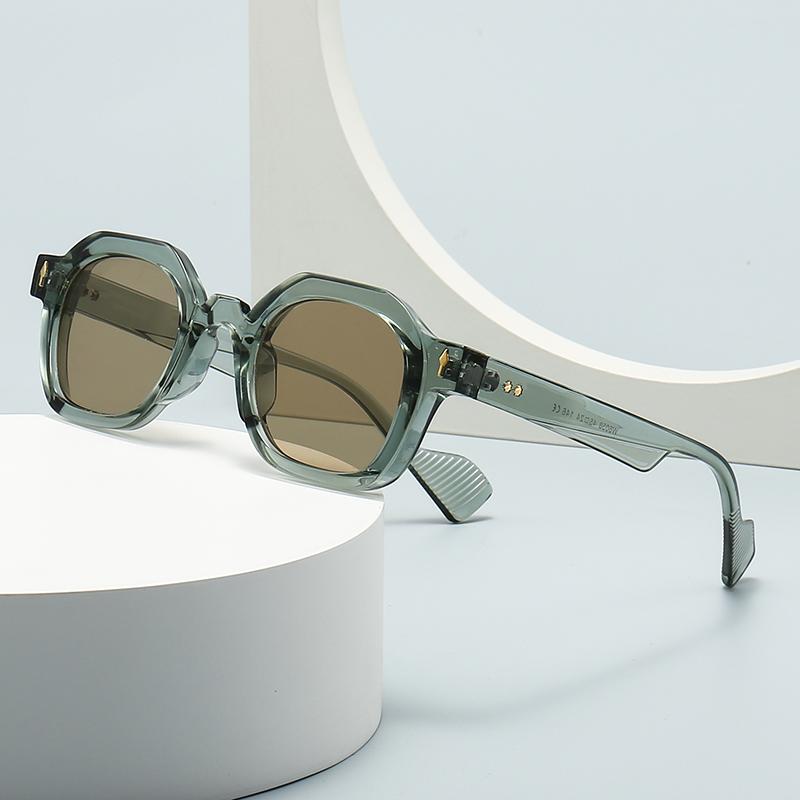 Cross-Border European and American Narrow Frame Export Sun Glasses Trendy Street Photography Sun Glasses for Women Modern Charm R