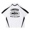 New Hot-selling Sweatpants European and American Street Trendy Corteiz Printed T-shirt Men's Sweatpants Top T-shirt