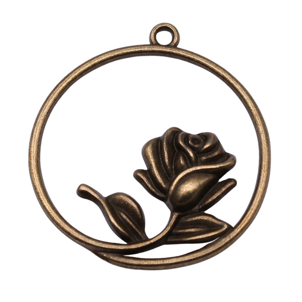 Flowers Of Life Charms Vintage Alloy Pendants For Nature Inspired Jewelry Making
