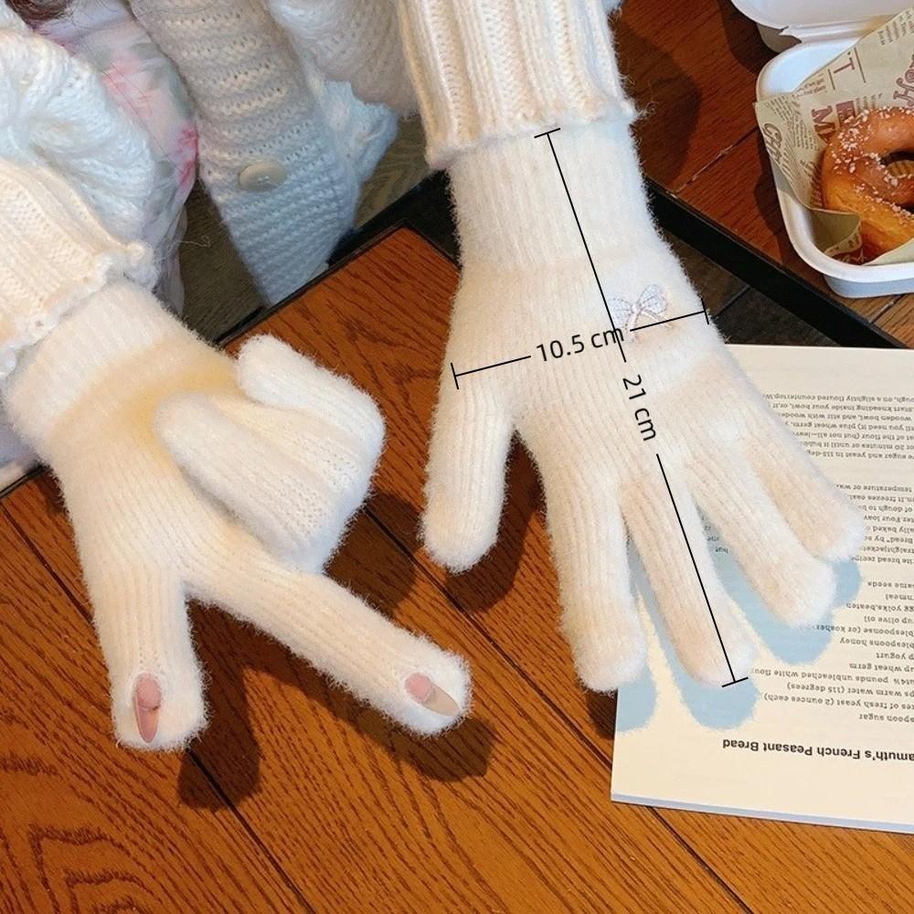 Lovely Multicolor Winter Gloves Thickened Soft Knitted Gloves New Cold-proof Gloves  Women Girls