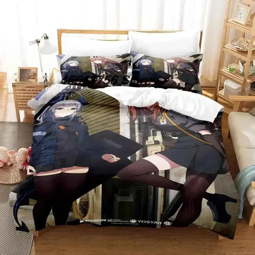 New Arknights Bedding Set Single Twin Full Queen King Size Bed Set Adult Kid Bedroom Duvet Cover Sets 3D Anime Bed Sheet Set