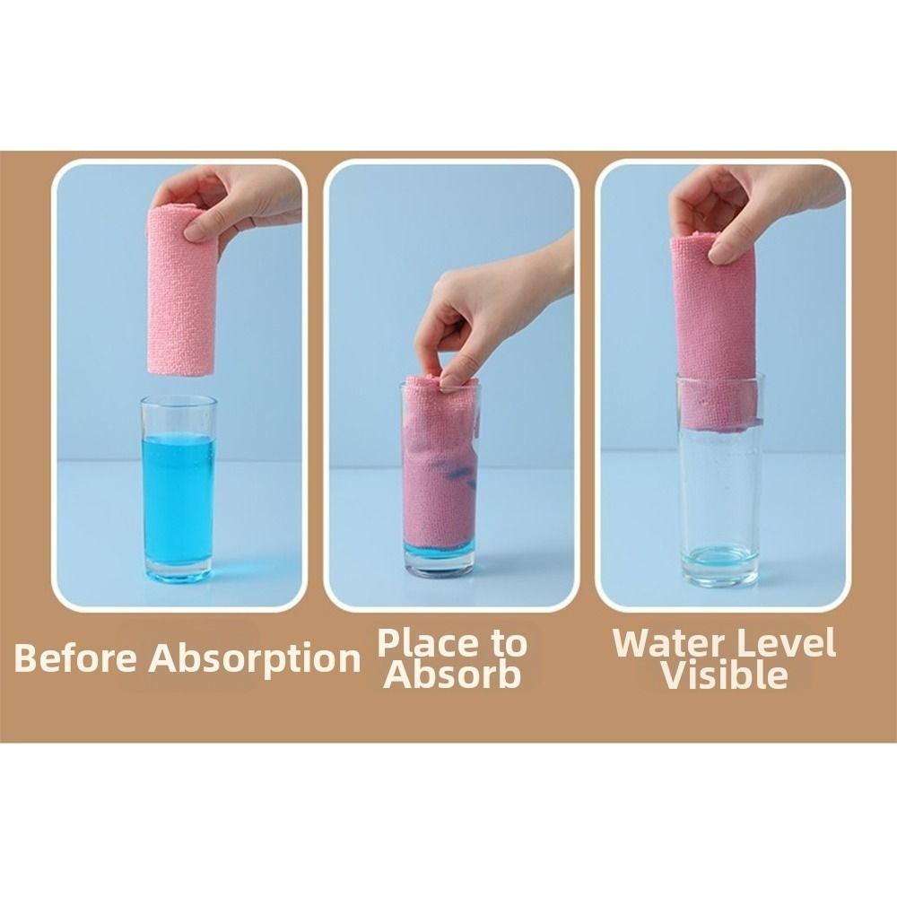 Scratch-Free Roll of Microfiber Cleaning Cloth Reusable Kitchen Towels  for Car Home Kitchen Dishes