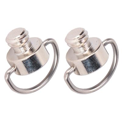 2pcs 1 4 Inch DRing Stainless Steel Camera Screw for Tripod Monopod Quick Release Plate