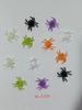 12 Black Luminous Small Halloween Prank Spiders
