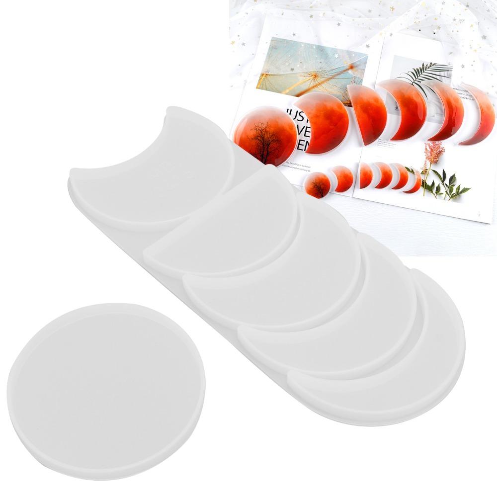 2pcs Silicone Lunar Silicone Mould Easy Demoulding Moon Phase Resin Mould Resin Jewelry Making