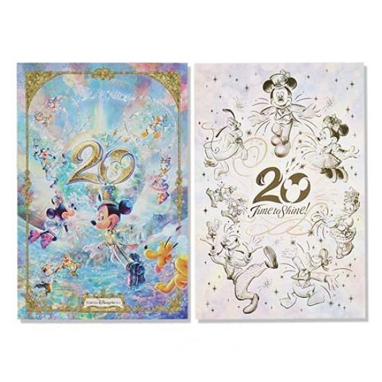 Mickey Friends 20th Anniversary Postcard Set DisneySea Anniversary Time to Disney Merchandise Souvenir & [Tokyo Exclusive] Shine!
