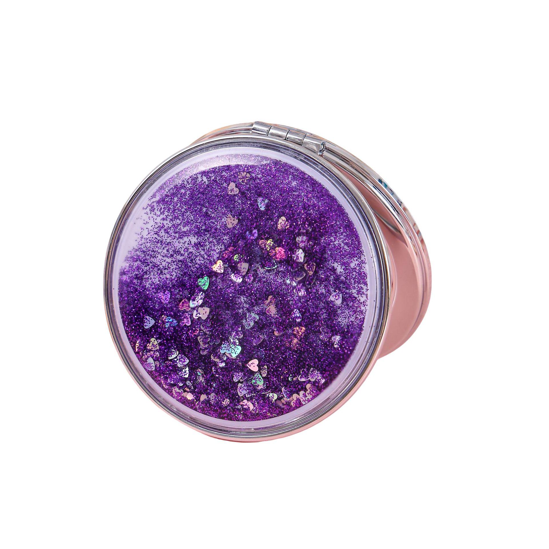 Double-Sided Cute Portable Folding Magnifying Mirror for Students