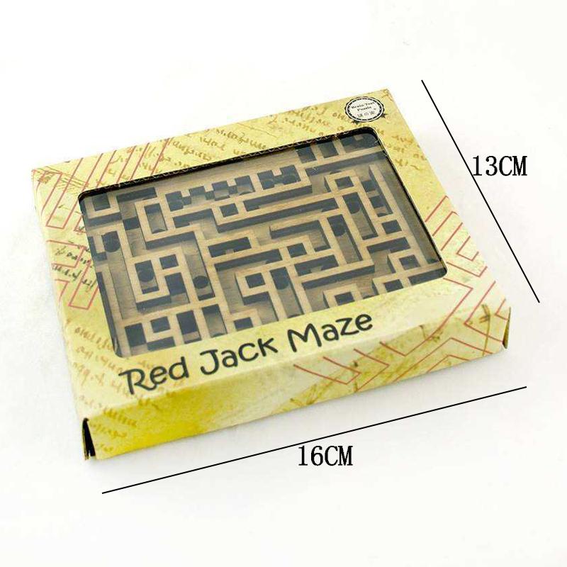 Wooden Labyrinth Games Double Sided Maze for Kids Teens Difficult Brain Teaser Puzzles IQ Test Mind Challenge Educational Toys