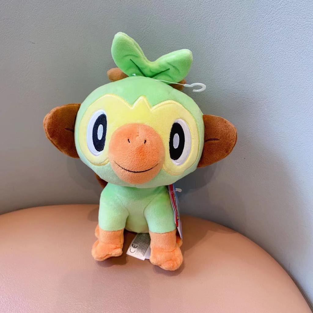 18-28cm Plush Toy Grookey Sprigatito Oshawott Leafeon Espeon Morpeko Gonbe Mimikyu Anime Figure Peluche Toys