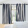 Lichtblockierende Abstrakte Linienkunst Vorhänge Beige Marine Minimalistische Schlafzimmer Wohnzimmer Dekor Thermische Fenster Vorhänge Modern Polyester Waschbar