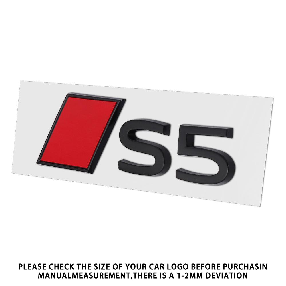 New For T Sline S3 S4 S5 S6 S7 S8 Aalloy Car Rear Trunk Badge Stickers Auto Tail Logo Modification Accessories Emblem Decor Decal