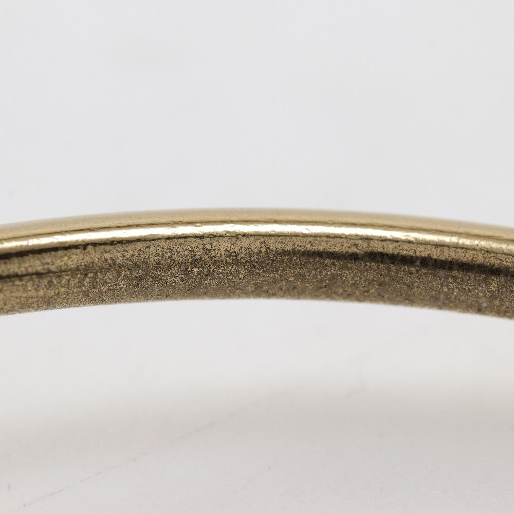 Salvatore Ferragamo Vala Bangle Plated Gold 17.6g Women Used