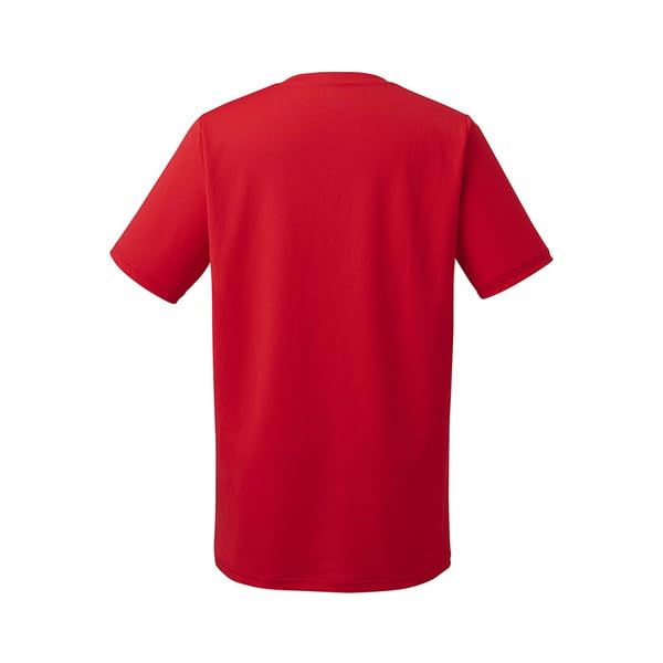 Descente DSS-4321 Volleyball Unisex V-Neck Short Sleeve Game Shirt, RED (DSS-4321B), 140