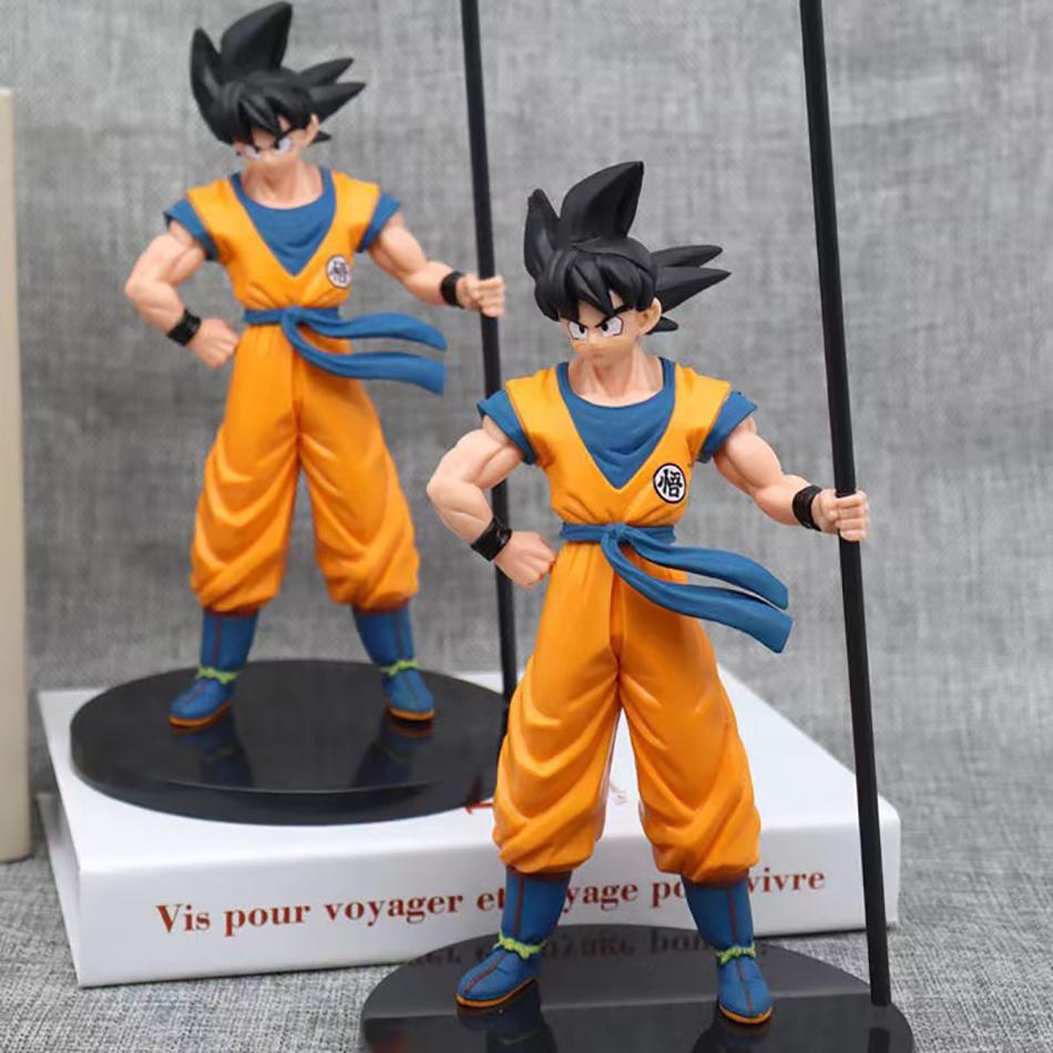22cm Dragon Ball Son Goku Super Saiyan Anime Figure Goku Action Figure Model Toys Gifts Collectible Ornaments Figurines for Kids