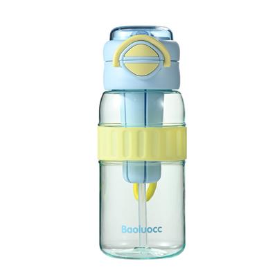 Plastic Cup Cute Female High-value Water Cup Convenient One Cover Double Drinking Handle Cup Student Drinking Cup Sports Water Cup
