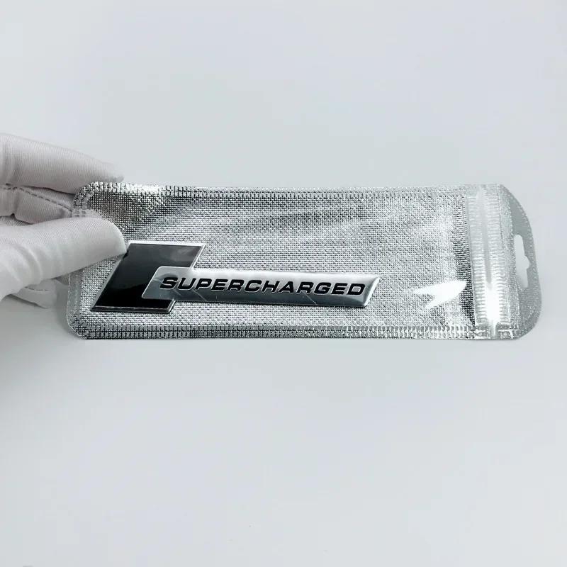 2026 3D Aluminum Alloy Supercharged Logo Car Rear Trunk Fender Emblem Badge Stickers Decal for wsx1 A3 A4 A5 A6 A7 A8 Q3 Q5 Q7