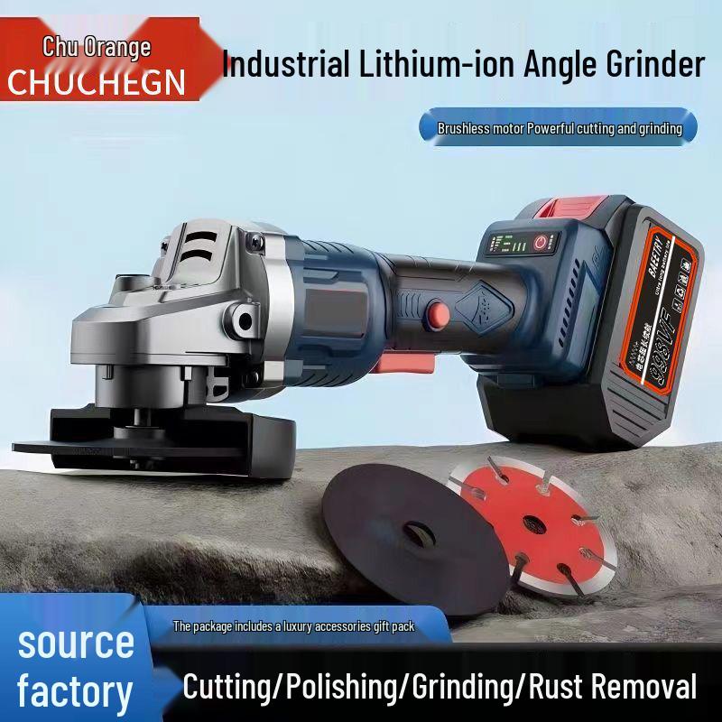High-Power Brushless Rechargeable Lithium Angle Grinder & Multi-Functional Tool