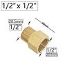 Brass 1/4" 1/2'' 3/4'' 3/8" 1" Male Female Refering Thread Connecter Copper Transition Coupling Adapter Garden Watering Fittings